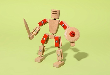 Робот-Рыцарь (красный)